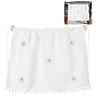 1Pc Polyester Universal Car Rear Side Window Sunshades, Car Breathable Mesh Window Shade, Rectangle with Flower Pattern