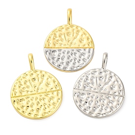 Rack Plating Brass Micro Pave Cubic Zirconia Pendants, Round