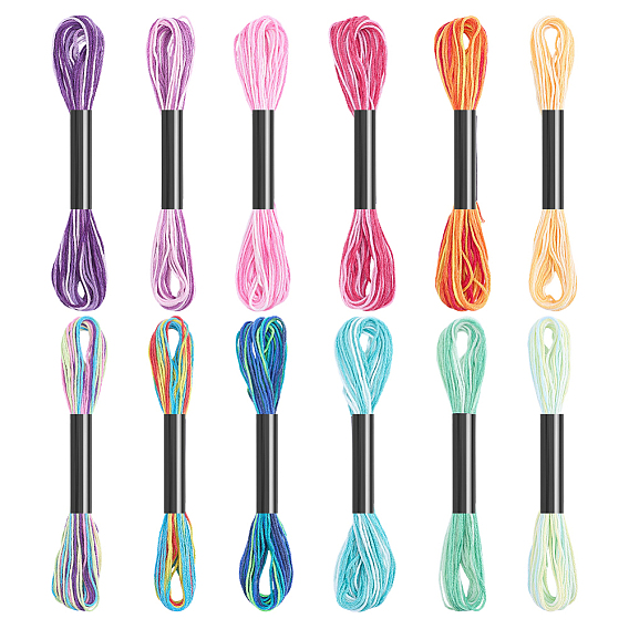 Segment Polyester Embroidery Floss, Cross Stitch Threads