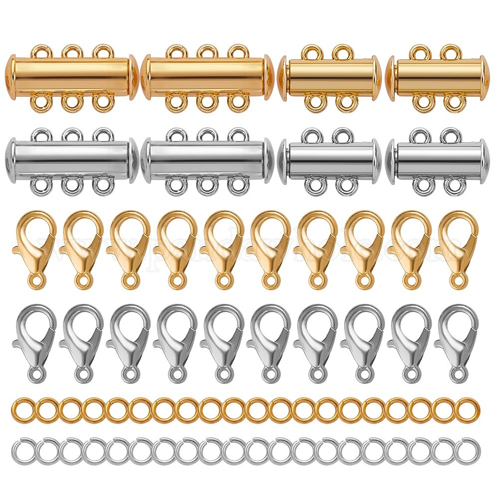 40PCS Necklace Clasp Magnetic Jewelry Locking Clasps and Closures