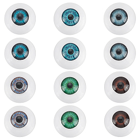 12 шт. 6 цветные пластиковые безопасные глаза, для поделок куклы игрушки кукольные плюшевые животные изготовление
