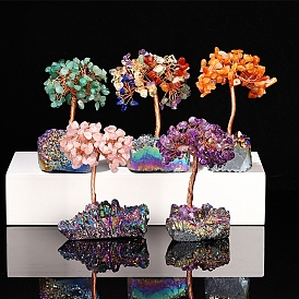 Украшения драгоценных камней дисплей, украшение домашнего офиса, дерево