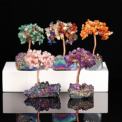 Украшения драгоценных камней дисплей, украшение домашнего офиса, дерево