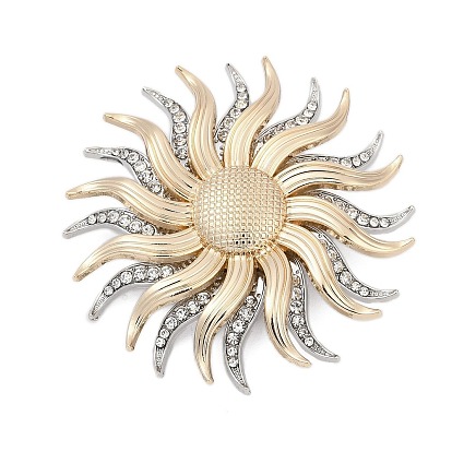 Броши из сплава подсолнечника со стразами для рюкзака clothesdouble