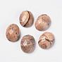 Natural Picture Jasper Cabochons, Flat Back,  Oval