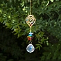 Crystal Pendant Decorations, with Alloy Findings, for Home, Garden Decoration