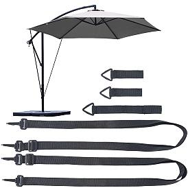 Ветрозащитная пряжка из полиэстера, Ветрозащитные ремни для больших консольных зонтов