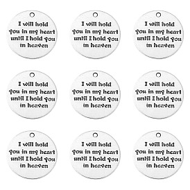 Сплавочные подвески тибетского стиля, цитаты подвески, плоские круглые со словом, Говорящие прелести, без свинца