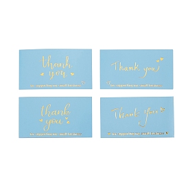4 Bags 4 Style Laser Thank You for Supporting My Small Business Card, for Decorations, Rectangle