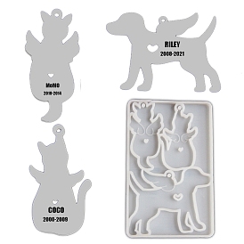 Силиконовые формы, формы для украшения подвесок, формы для литья гипсовой смолы, животная тема