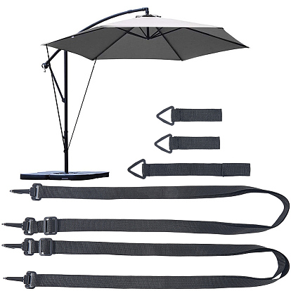 Ветрозащитная пряжка из полиэстера, Ветрозащитные ремни для больших консольных зонтов