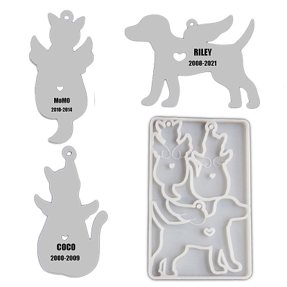 Силиконовые формы, формы для украшения подвесок, формы для литья гипсовой смолы, животная тема