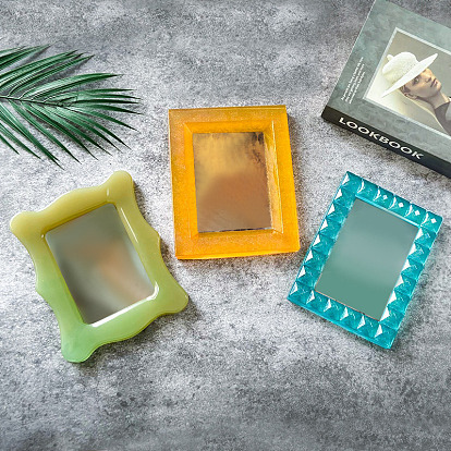 Силиконовые формы для фоторамок пищевого класса своими руками, формы для литья смолы, прямоугольные