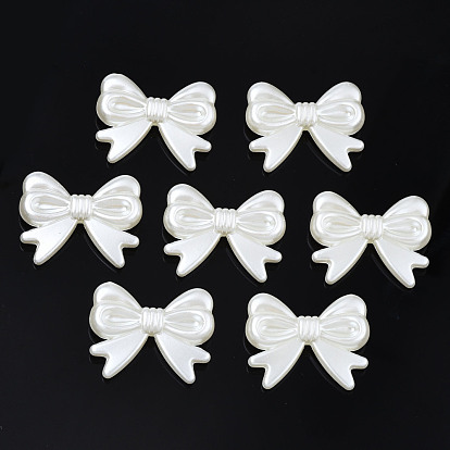 Абс пластиковые жемчужные бисера, бантом