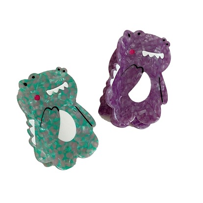 Заколки для волос с когтями из ацетата целлюлозы (смола), крокодил, аксессуары для волос для женщин и девочек