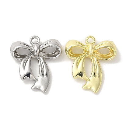 Crémaillère pendentifs en alliage placage, sans cadmium et sans nickel et sans plomb, bowknot