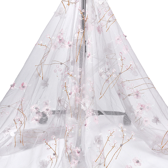 Сетчатая ткань из полиэстера, аксессуары, цветочным узором