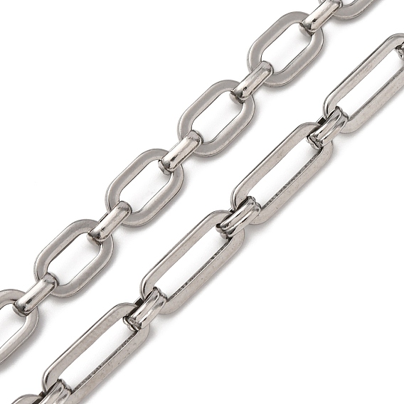 304 цепи прямоугольные звенья нержавеющие, несварные