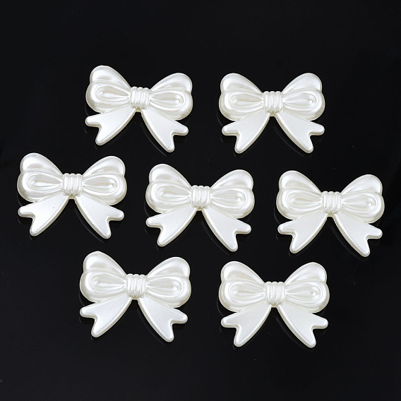 Абс пластиковые жемчужные бисера, бантом