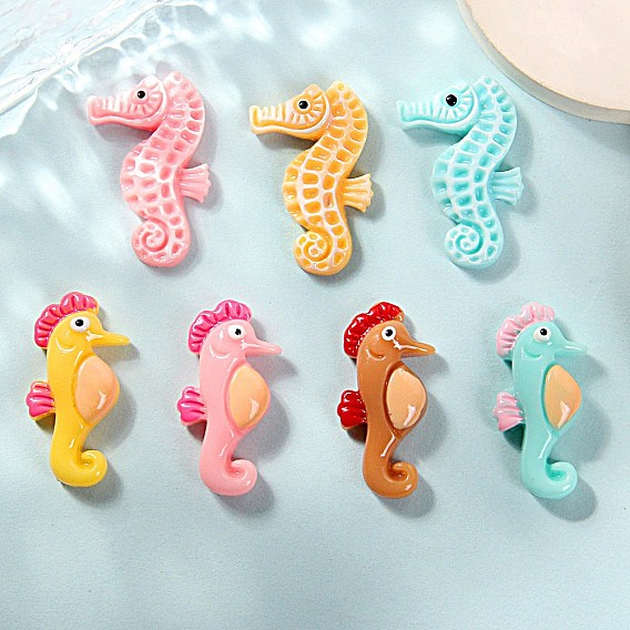 Непрозрачная смола декодирует кабошоны, морской конек