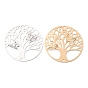 Латунные подвески, плоская круглая с подвесками дерево жизни, полый