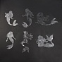 Waterproof PVC Laser No-Glue Stickers, Static Cling Frosted Rainbow Window Decals, 3D Sun Blocking, for Glass