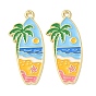 Ocean Alloy Enamel Pendants, Golden