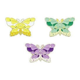 Butterfly Enamel Pins, Golden Plated Alloy Badges for Backpack Clothes