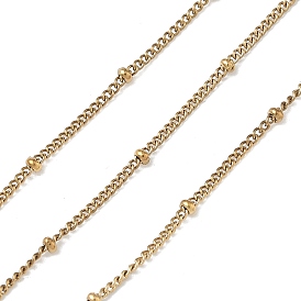 304 из нержавеющей стали обуздать цепи, ионное покрытие (ip), без никеля , пайки, с катушкой, с шариков Rondelle