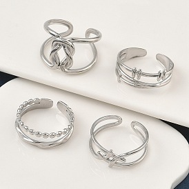 304 открытые манжеты из нержавеющей стали для женщин