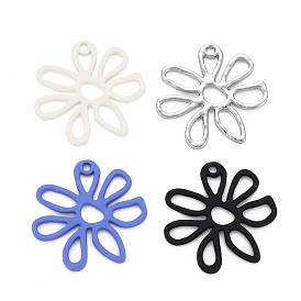Gestellbeschichtung, spritzlackierte Legierungsanhänger, cadmiumfrei und bleifrei, Blume