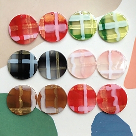 Acrylic Pendants, Flat Round