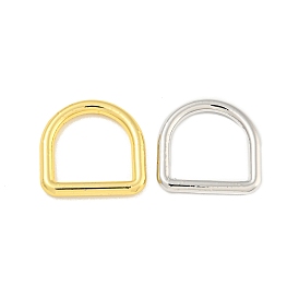 Rack Plating Brass D Linking Rings, Long-Lasting Plated, Cadmium Free & Lead Free