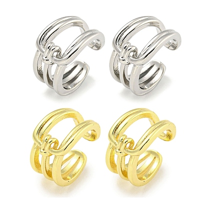 Латунь манжеты серьги