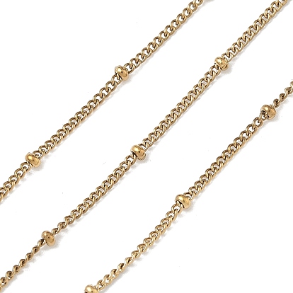 304 из нержавеющей стали обуздать цепи, ионное покрытие (ip), без никеля , пайки, с катушкой, с шариков Rondelle