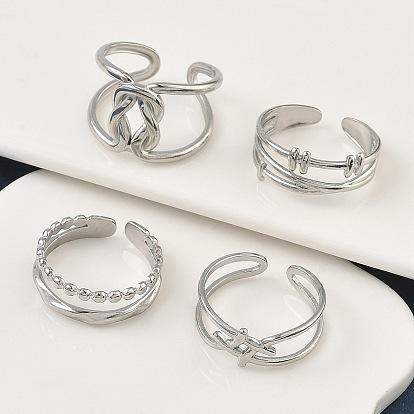 304 открытые манжеты из нержавеющей стали для женщин