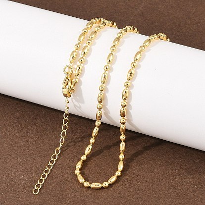 2.2MM Brass Ball Chain Necklaces for Men Women
