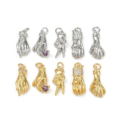 Латунные микро проложить кубического циркония подвески, без кадмия и без свинца, жест, с целью перехода в кольце