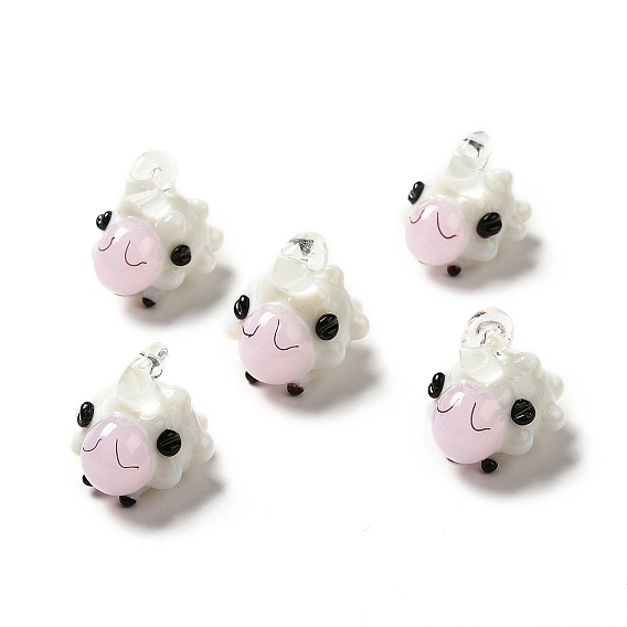 Подвески лэмпворк ручной работы, овечьи прелести