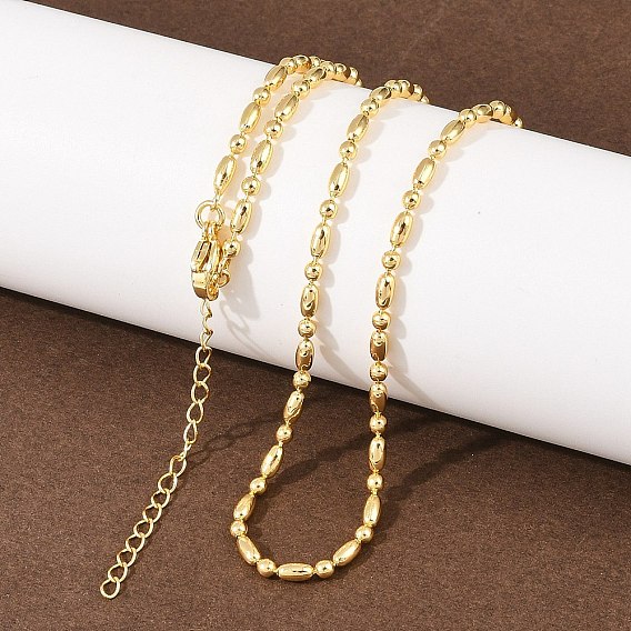 2.2MM Brass Ball Chain Necklaces for Men Women