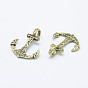Brass Pendants, Anchor, Long-Lasting Plated, Cadmium Free & Nickel Free & Lead Free