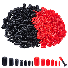 640шт. 13 стили ПВХ торцевых заглушек, гибкие крышки для болтов, колпачки, протекторы резьбы, колонка