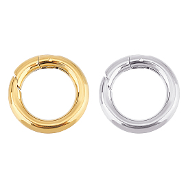 2 шт. 2 стиль ионного покрытия (IP) 304 пружинные затворные кольца из нержавеющей стали, Оснастка застежками, круглые кольца