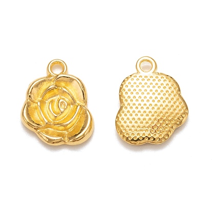Tibetan Style Alloy Pendants, Rose Flower, Lead Free and Cadmium Free