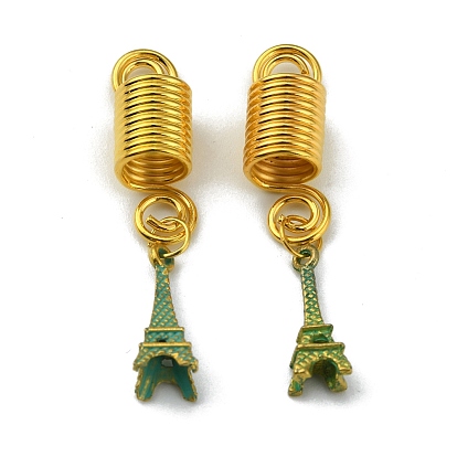 Alloy Dreadlocks Beads, Braiding Hair Pendants Decoration Clips, for Hair Styling