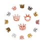 Alloy European Beads, Large Hole Beads, Crown