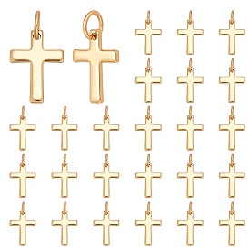 20 латунные подвески шт., долговечный, крест прелести, с целью перехода в кольце