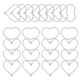 Vacuum Plating 304 Stainless Steel Hoop Earring Findings, Wine Glass Charm Rings