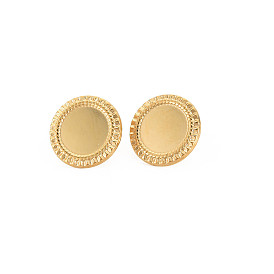 304 Выводы серьги из нержавеющей стали шпилька, серьга закрепка под эмаль, с уха орехов, плоско-круглые