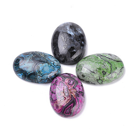Natural Gemstone Cabochons, Oval, Dyed
